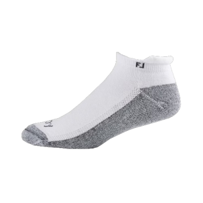 FootJoy ProDry Roll-Tab pánské golfové ponožky, bílé/šedé