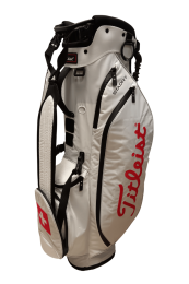 Titleist Players 4 StaDry Stand bag "Suisse", bílý/červený DOPRODEJ