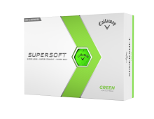 Callaway Supersoft 23 golfové míče - zelené matné 12 ks