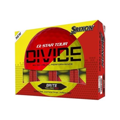 Srixon Q-STAR Tour Divide golfové míče - červené/žluté matné 12 ks