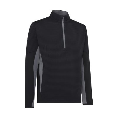 Callaway Midweight Textured 1/4 Zip Fleece pánská golfová mikina, černá/šedá