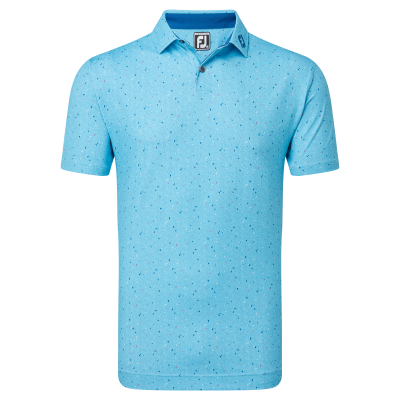 FootJoy Tweed Texture Pique pánské triko, modré