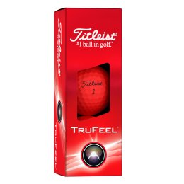 Titleist TruFeel 2024 golfové míče - červené matné 3 ks 