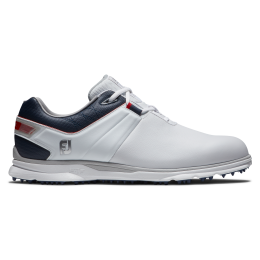 FootJoy Pro/SL pánské golfové boty, bílé/tmavě modré, vel. 8,5 UK DOPRODEJ