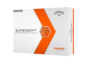 Callaway Supersoft 23 golfové míče - oranžové matné 12 ks